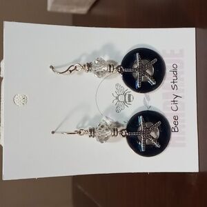 Bee City Studio Handmade Starfish and Bead Pierced Earrings